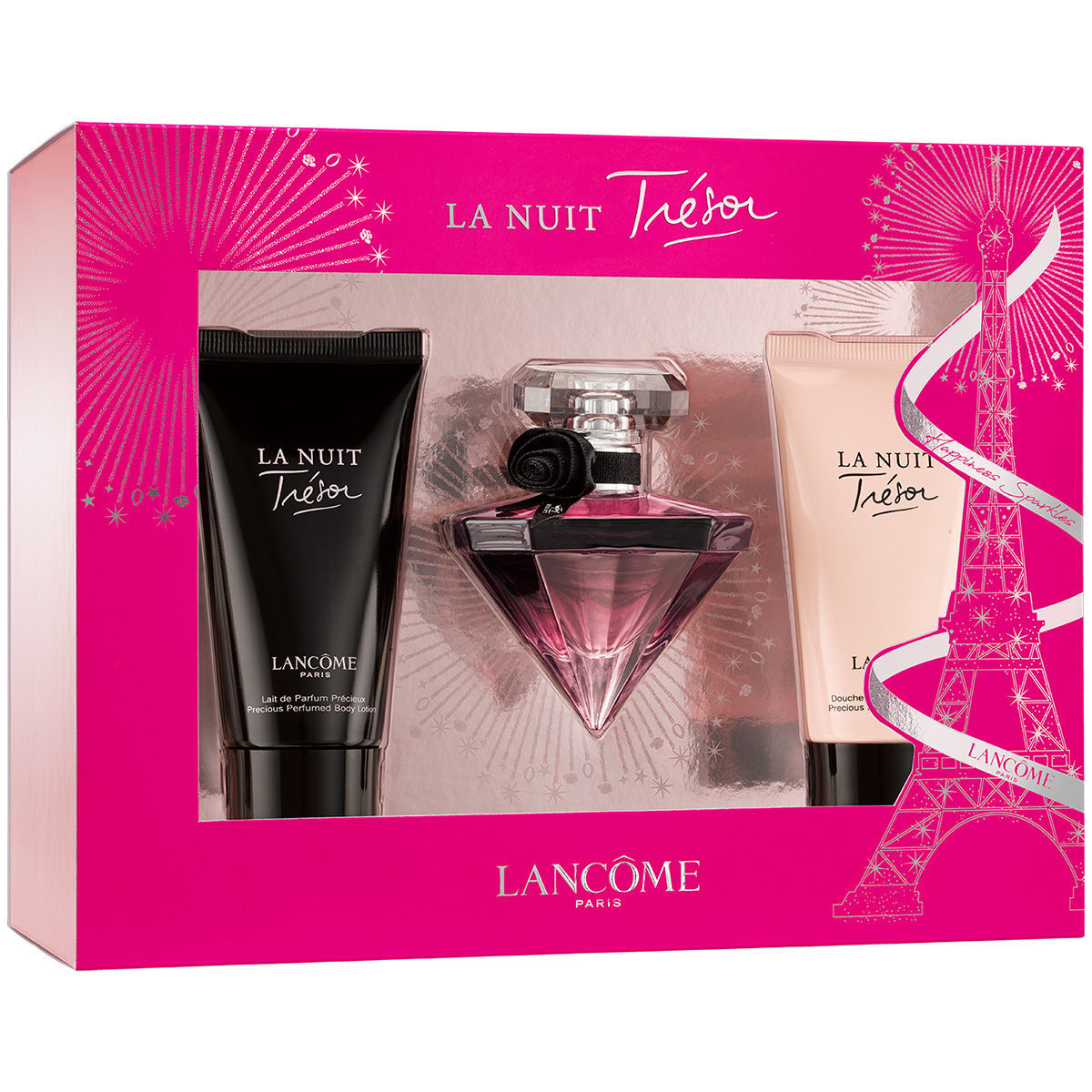 Lancome, LA NUIT TRESOR, น้ำหอม LA NUIT TRESOR Eau De Parfum 30ML, เจลน้ำหอมอาบน้ำ LA NUIT TRESOR Shower Gel 50ML ,โลชั่นน้ำหอมบำรุงผิวกาย LA NUIT TRESOR Body Lotion 50ML